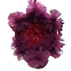 Kına Sepet Tepsi Takımı Bordo Ponponlu