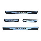 Accent Blue Kapı Eşiği 2011 ve Üzeri New Krom Kapı Eşiği 4 Parça Paslanmaz Çelik