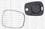 Kraftvoll 09080134 Dış Dikiz Ayna Camı Mekanik Asferik Camlı Sağ-Sol Kangoo 02-07 