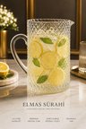 Elmas Desenli Cam Sürahi 1.8 Litre – Premium Kristal Görünümlü Meşrubat & Limonata Sürahisi KRW-28