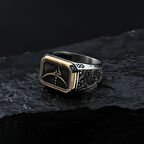 İnce Gravür Hiç Gümüş Yüzük