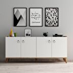 Modern Konsol Beyaz - Çam  - KSL0103