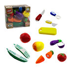 Oyuncak Kesilen Sebze Meyve Seti Kesme Tahtalı 16 Parça