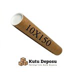 10x150 cm kapaklı silindir postüp rulo gönderi kutusu