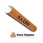 5x150 cm kapaklı silindir postüp rulo gönderi kutusu