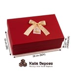 23X28X13 Cm Hediye Kutusu-Kırmızı