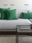 Demor Home Soft Series Çam Yeşili Kırlent, Yastık Kılıfı