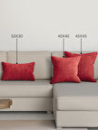 Perle Home Daily Series Kırmızı Kırlent Yastık Kılıfı