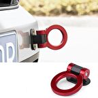 Oto Çeki Demiri Çeki Kancası Çekme Halkası Kırmızı Modifiye Süs Aksesuar 