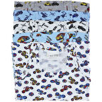 Erkek Çocuk Renkli Baskılı Kalın Askılı Atlet 6 Adet