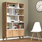 Gold Kitaplık Çam-Beyaz - KTB0202