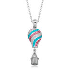 Gümüş Kapadokya Balon Kadın Kolye