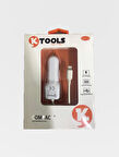 Ktools 12-24V Girişli 800mA iPhone Uyumlu Araç Şarj Aleti