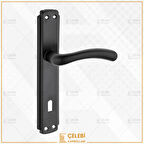 KUĞU KOL AYNALI SİYAH ODA KAPI KOLU 