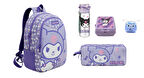 Kuromi 2025 Yılı Orjinal Yeni Sezon Okul Çantası SETİ (5 PARÇA)