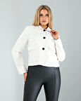 Beyaz Süet Ceket