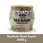 Kavlak Taş Baskı Gemlik Siyah Zeytin 2 kg (brüt)