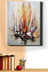 Sayılarla Boyama Seti Kasnaklı Renkli Yelkenliler 40 X 50 Cm