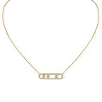 Messika Hareketli Taşlı Altın Kolye