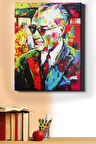Sayılarla Boyama Seti Kasnaklı Renkli Atatürk 5 40x50 Cm