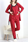 3'Lü Set Pijama Takımı Kırmızı - 30164.1050.