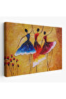İspanyol Dansı Yağlıboya Görünüm Dekoratif Kanvas Duvar Tablosu