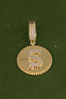 S Harfi Altın Kolye Ucu