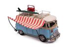 Dekoratif Metal Minibüs Tenteli Vintage Vosvos Hediyelik