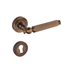 Hanedan Çizgili Rozetli Antik Sarı Yale Kapı Kolu Koldoor Sağ Aşağı Basar Tek Yön