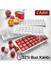 32'lü Küp Buz Kalıbı | Bpa Free - 1 Adet Buzluk