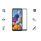 Samsung Galaxy A72 İle Uyumlu Kırılmaz Cam 9D Tam Kapatan Süper Glass