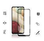 Samsung Galaxy A12 İle Uyumlu Hayalet Kırılmaz Cam Tam Kapatan 