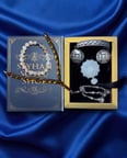 Seyhan Soylu Shop - Luxury Seri Kitap Kutulu Kadın Takı Seti Ve Tesbih Kombin - Kolye Küpe Yüzük Bileklik Ekstra Boncuk Bileklik 6 Parça Hediyelik - Doğum Günü Yıl Dönümü Sevgililer Günü