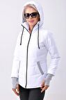 Barbora Günlük Su Geçirmez Kışlık Şişme Kadın Mont  801beyaz3