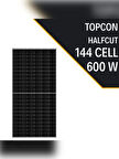 LEXRON TOPCON 600W HALF CUT GÜNEŞ PANELİ