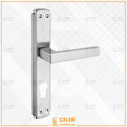 LAMA KOL AYNALI NİKEL SATEN YALE KAPI KOLU