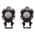 Offroad sis lambası beyaz-sarı (6.5 cm x 4.5cm 6.5cm ) 10w 12-80v set / LASS347