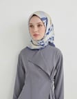 Lavender Twill Eşarp - Çiçek Desenli – Mor