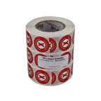 PP Metalize Kalite Kontrolü Yapılmıştır Ret Etiketi 25mm Çap 2500 Adet Yan Yana 3 lü