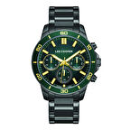 Lee Cooper LC08106.070 Erkek Kol Saati | Yeşil Kadran, Multifonksiyon, Metal Kordon