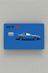 R34 Gt-r Nissan Çipli Veya Çipsiz Kart, Kredi Kartı, Akbil Kaplama Stickerı