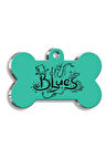Blues Kemik Şekilli Köpek Künyesi XLarge 3,3 x 5 cm
