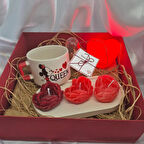 Sevgililer Günü Özel El Yapımı mum ile Hediye Kutusu