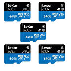 Lexar 64GB 5'li Paket 633X 100MB/s MicroSDXC Hafıza Kartı