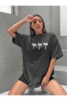 Unisex Palmiye Baskılı Tshirt