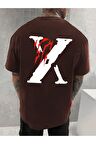 Unisex X Baskılı Tshirt