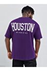 Unisex Houston Yazılı Tshirt