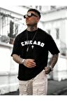 Unisex Chicago Yazılı Tshirt