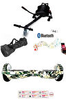 Elektrikli Kaykay Scooter Akıllı Denge Hoverboard + HoverKart + Çanta FULL LEDLİ EXTREM PAKET D07