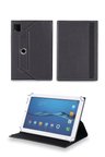 Velvoria Hometech HT 10MT - 10.1" Tablet Uyumlu Standlı Üniversal Kapaklı Siyah Tablet Kılıfı